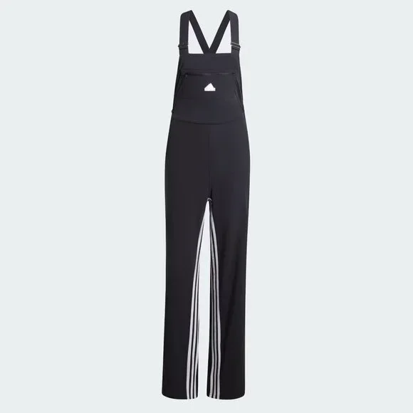 Adidas ALL-GENDER Dance DUNGAREE jumpsuit nylon overalls IN1816 Black XS New NWT - Picture 4 of 16